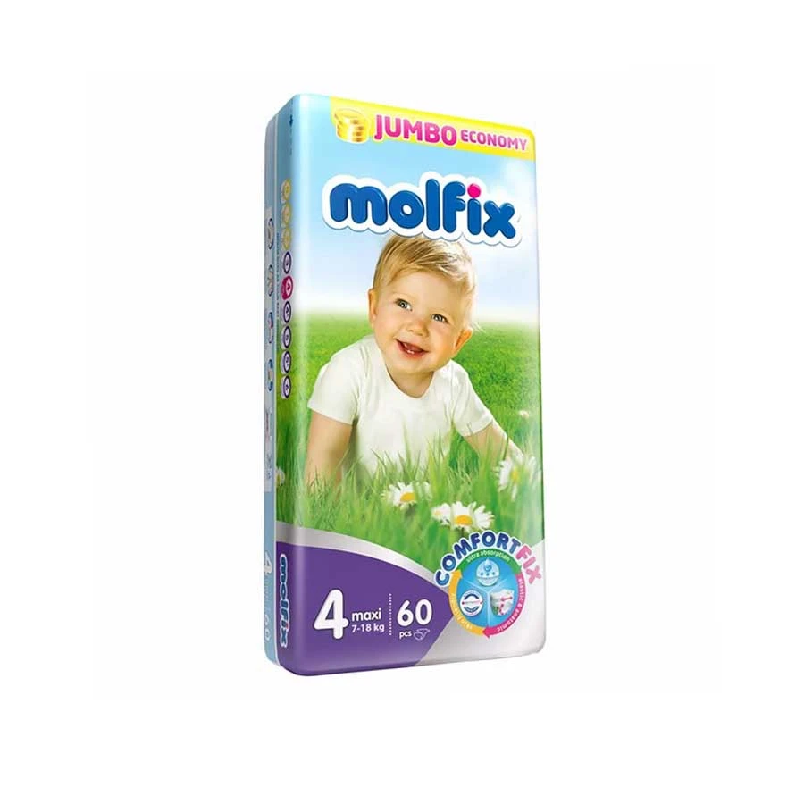 Molfix Baby Diaper Belt Maxi 4 (7-14kg) 60pcs price in Bangladesh | Authentic Product by Shundorjo