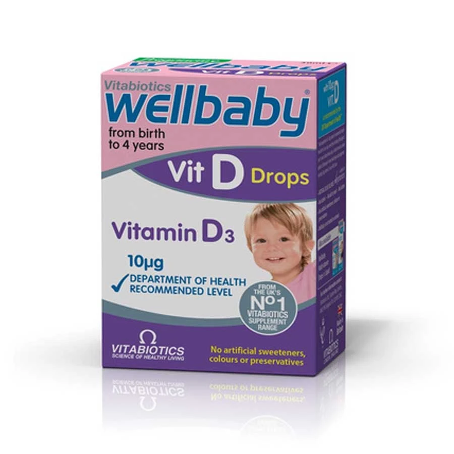 Vitabiotics Wellbaby Vitamin D3 Drops Birth to 4 Years 30ml price in Bangladesh | Authentic Product by Shundorjo