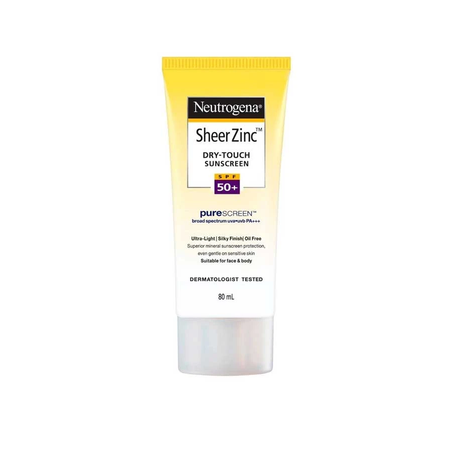 Neutrogena Sheer Zinc Dry Touch Sunscreen 80ml price in Bangladesh | Authentic Product by Shundorjo