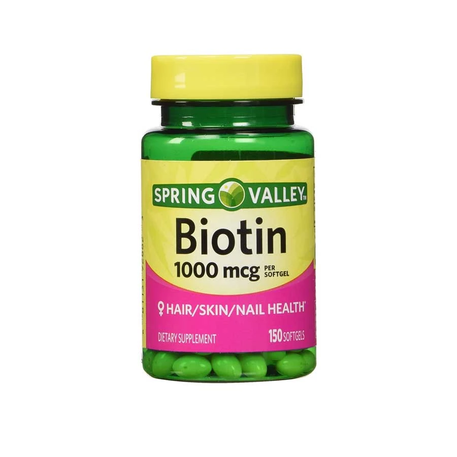 Spring Valley Biotin 1000mcg Dietary Supplement 150 Softgels price in Bangladesh | Authentic Product by Shundorjo