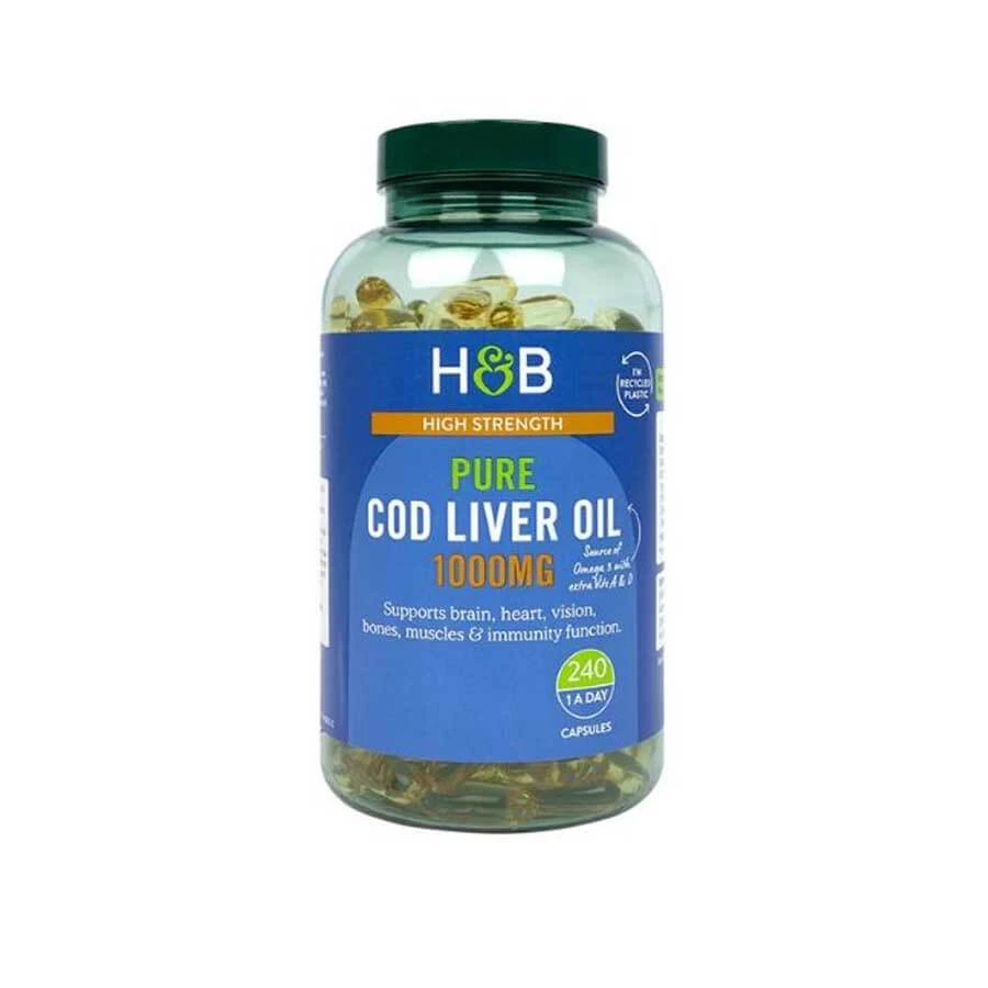 Holland & Barrett Cod Liver Oil 1000mg 240 Capsules price in Bangladesh | Authentic Product by Shundorjo