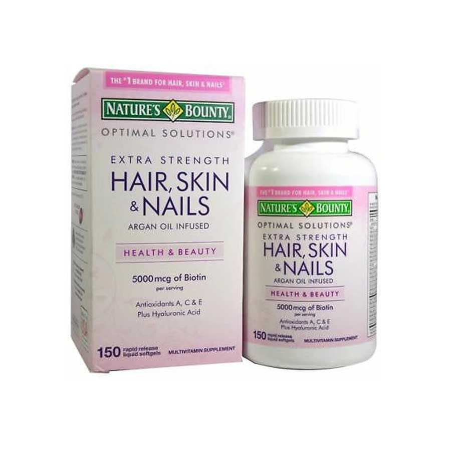 Nature’s Bounty Hair Skin and Nails With Biotin 150 Tablets price in Bangladesh | Authentic Product by Shundorjo