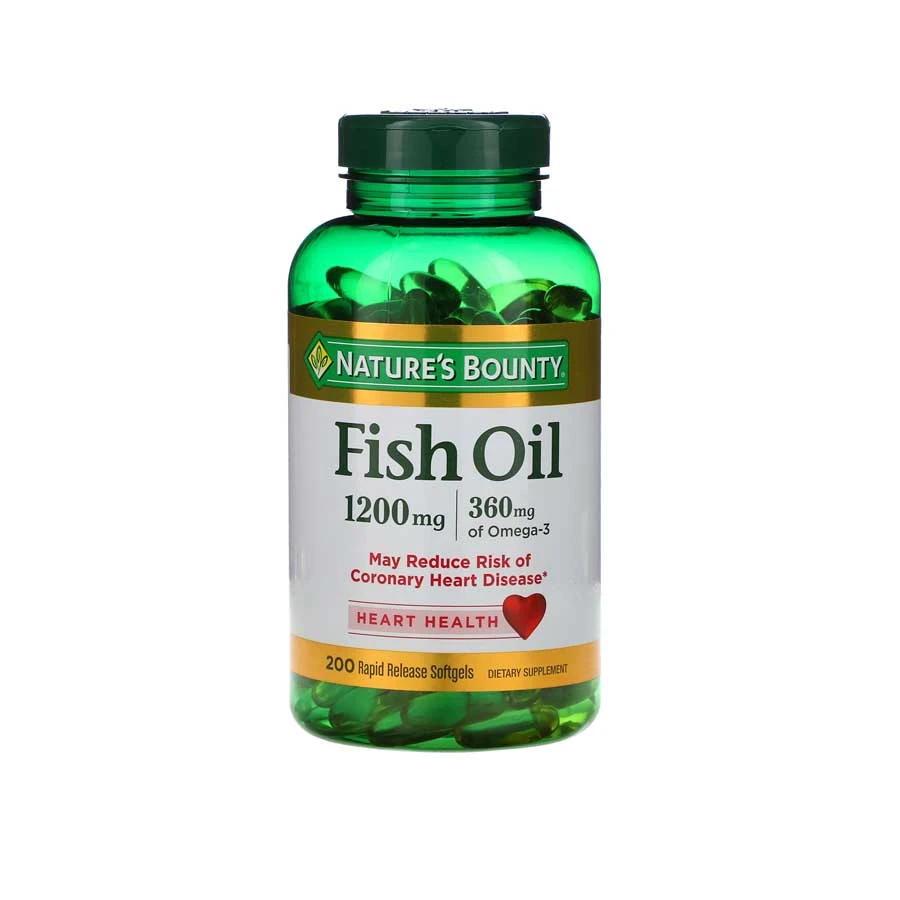 Nature's Bounty Fish Oil Supports Heart Health 1200mg 200 Softgel price in Bangladesh | Authentic Product by Shundorjo