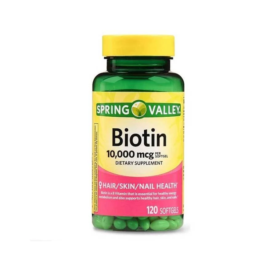 Spring Valley Biotin 10000mcg 120 Softgels price in Bangladesh | Authentic Product by Shundorjo