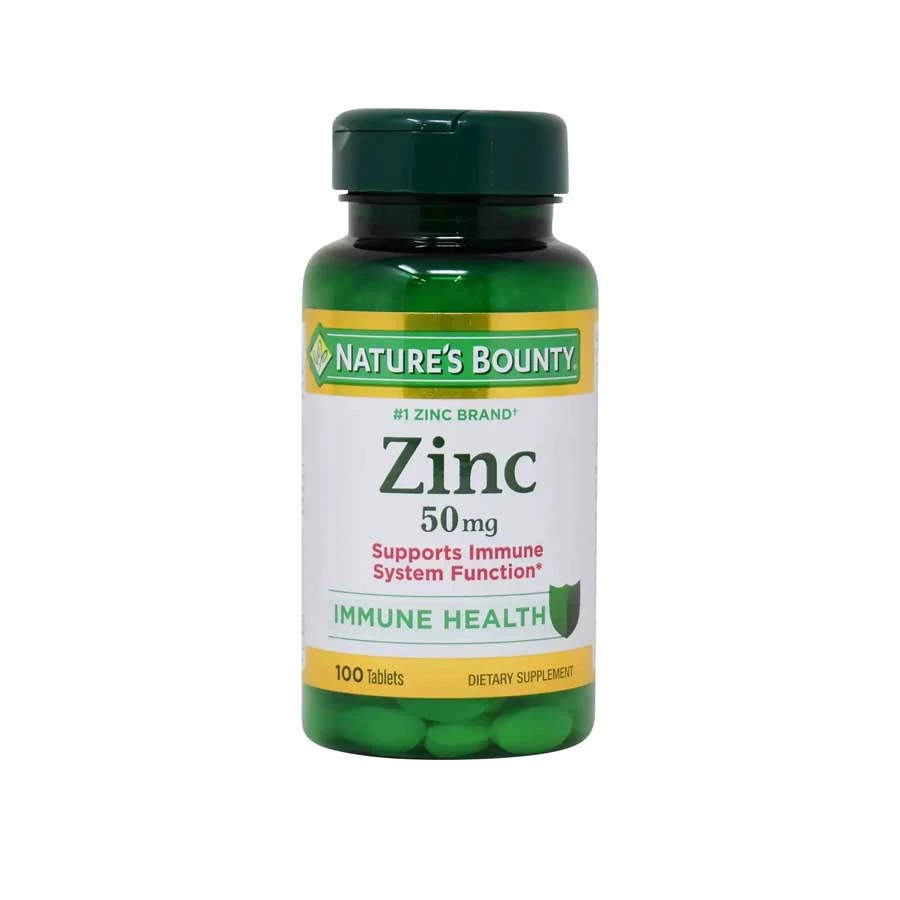 Nature’s Bounty Zinc 50mg Support Immune 100 Caplets price in Bangladesh | Authentic Product by Shundorjo