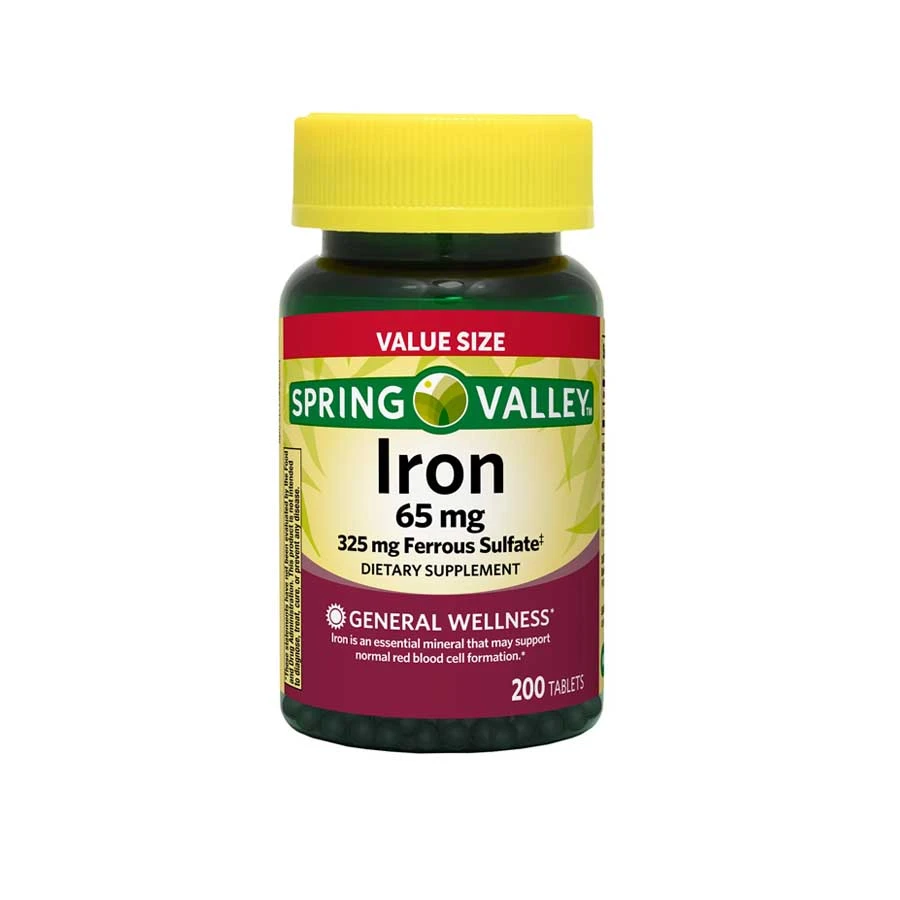 Spring Valley Iron 65mg 200 Tablets price in Bangladesh | Authentic Product by Shundorjo