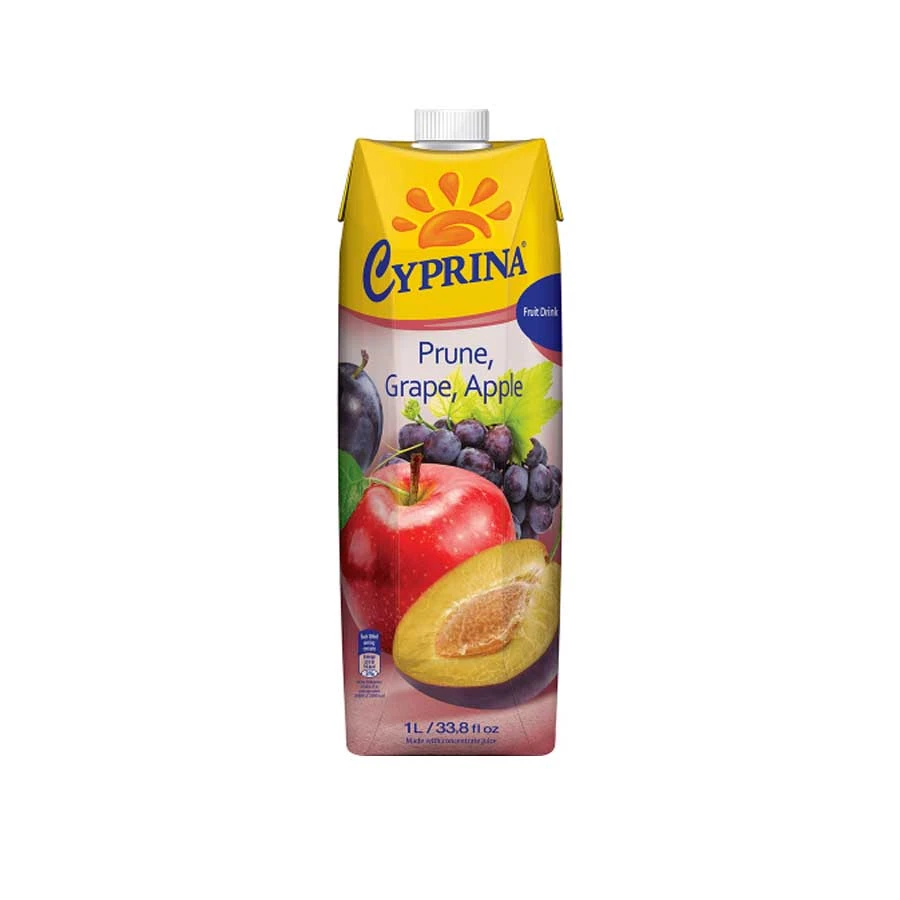 Cyprina Prune Grape Apple Fruit Drink Juice 100% Natural 1ltr price in Bangladesh | Authentic Product by Shundorjo
