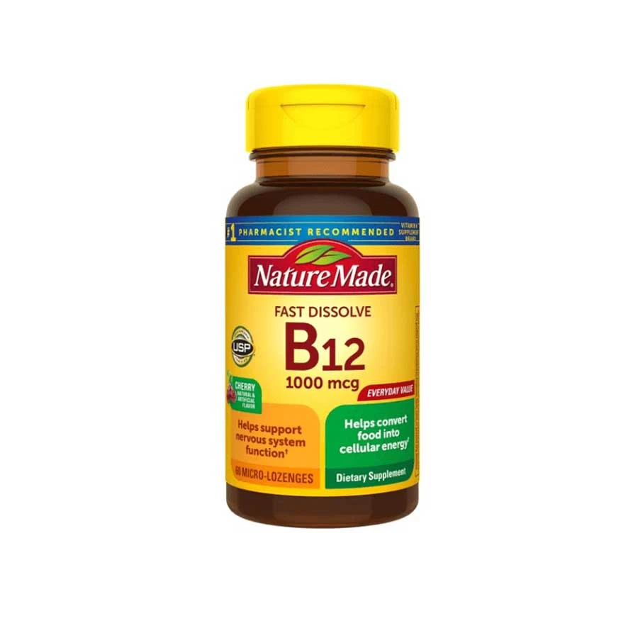Nature Made Fast Dissolve Vitamin B12 1000mcg 60 Micro Lozenges price in Bangladesh | Authentic Product by Shundorjo