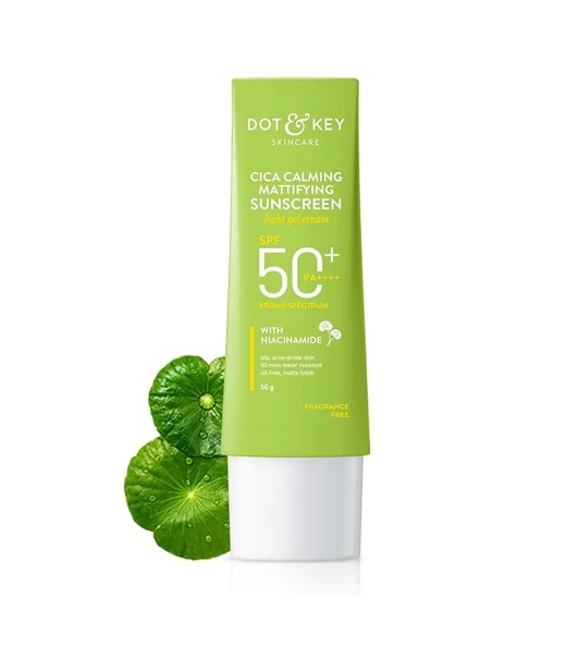 Dot & Key CICA Calming Mattifying Sunscreen SPF 50 PA++++ 80gm price in Bangladesh | Authentic Product by Shundorjo