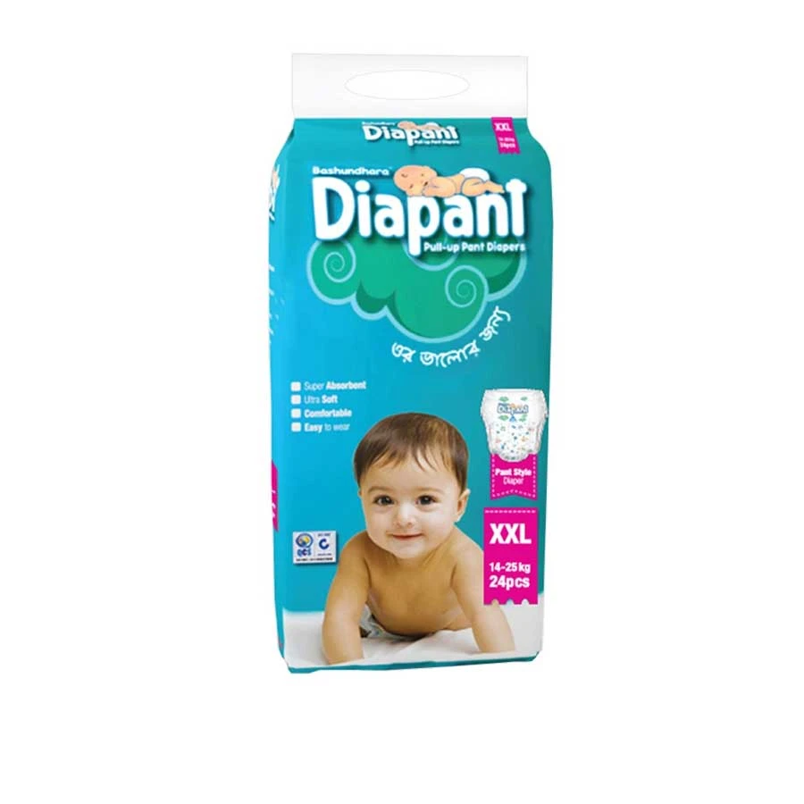 Bashundhara Diapant Baby Diaper XXL (14-25kg) 24pcs price in Bangladesh | Authentic Product by Shundorjo