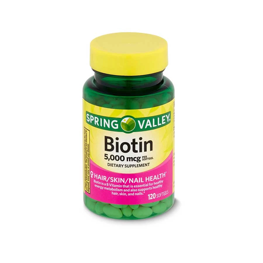 Spring Valley Biotin Dietary Supplement 5,000mcg 120 Softgel price in Bangladesh | Authentic Product by Shundorjo
