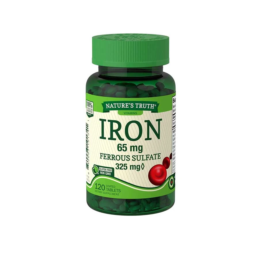Nature's Truth 65mg Iron 325mg Ferrous Sulfate 120 Tablets price in Bangladesh | Authentic Product by Shundorjo