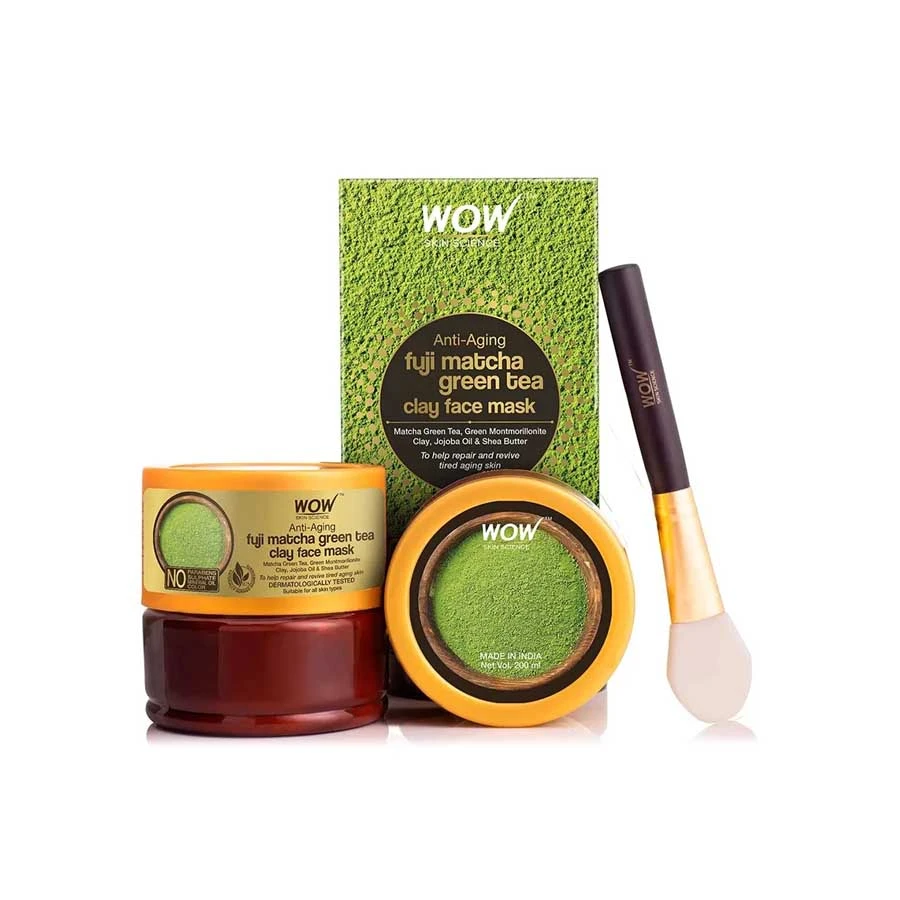 Wow Anti Aging Fuji Matcha Green Tea Clay Face Mask 200ml price in Bangladesh | Authentic Product by Shundorjo