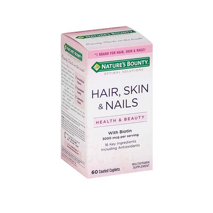 Nature’s Bounty Hair Skin and Nails With Biotin 60 Tablets price in Bangladesh | Authentic Product by Shundorjo