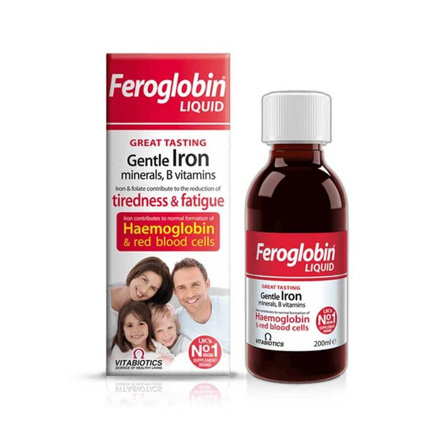 Vitabiotics Feroglobin Liquid B12 Gentle Iron Folic Acid  200ml price in Bangladesh | Authentic Product by Shundorjo