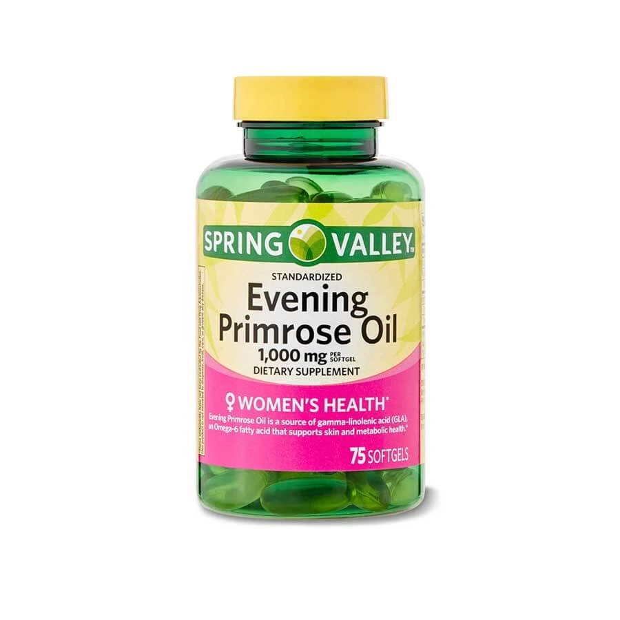 Spring Valley Evening Primrose Oil 1000mg Women's Health 75 Softgels price in Bangladesh | Authentic Product by Shundorjo