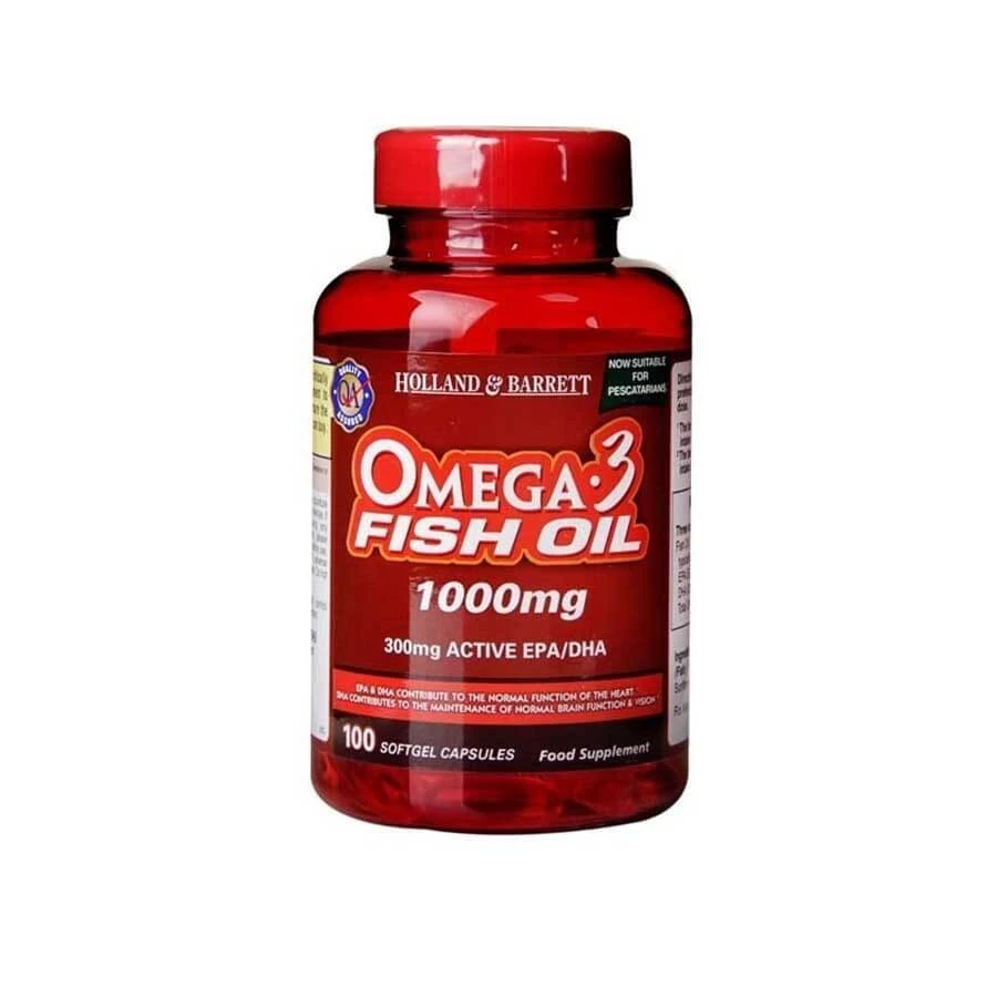 Holland & Barrett Omega 3 Fish Oil 1000mg 100 Softgel price in Bangladesh | Authentic Product by Shundorjo