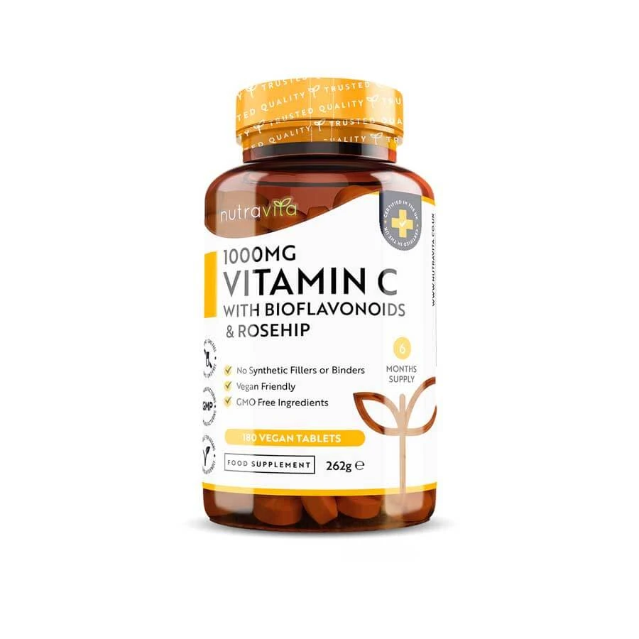 Nutravita Vitamin C 1000mg with Bioflavonoids & Rosehip 180 Tablets price in Bangladesh | Authentic Product by Shundorjo