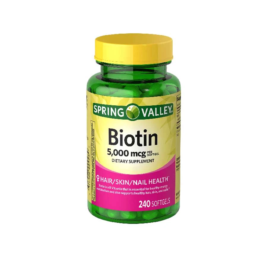 Spring Valley Biotin Dietary Supplement 5000mcg 240's price in Bangladesh | Authentic Product by Shundorjo