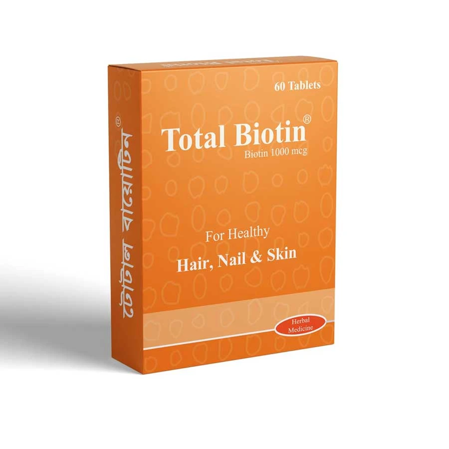 Total Biotin 1000mcg 60 Tablets price in Bangladesh | Authentic Product by Shundorjo