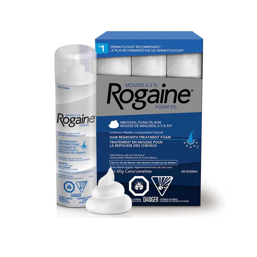 Men's Rogaine 5% Minoxidil Foam 3 Month Supplyment price in Bangladesh | Authentic Product by Shundorjo