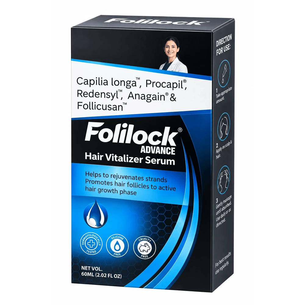 Folilock Advance Hair Vitalizer Serum 60ml price in Bangladesh | Buy original Unical Corporation