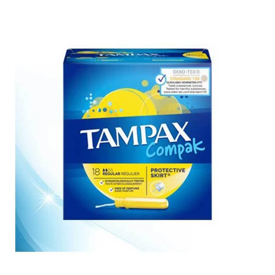 Tampax Compak Regular Tampons 18pcs price in Bangladesh | Authentic Product by Shundorjo