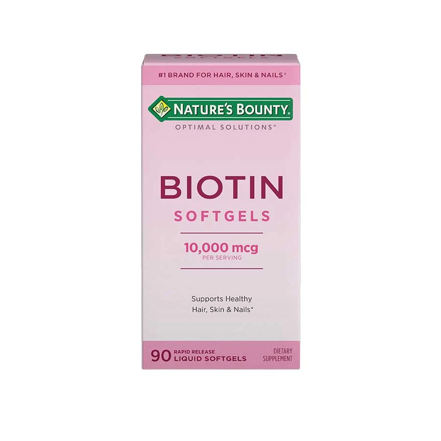 Nature's Bounty Hair Skin and Nails Biotin 10000mcg 90 Softgels price in Bangladesh | Authentic Product by Shundorjo