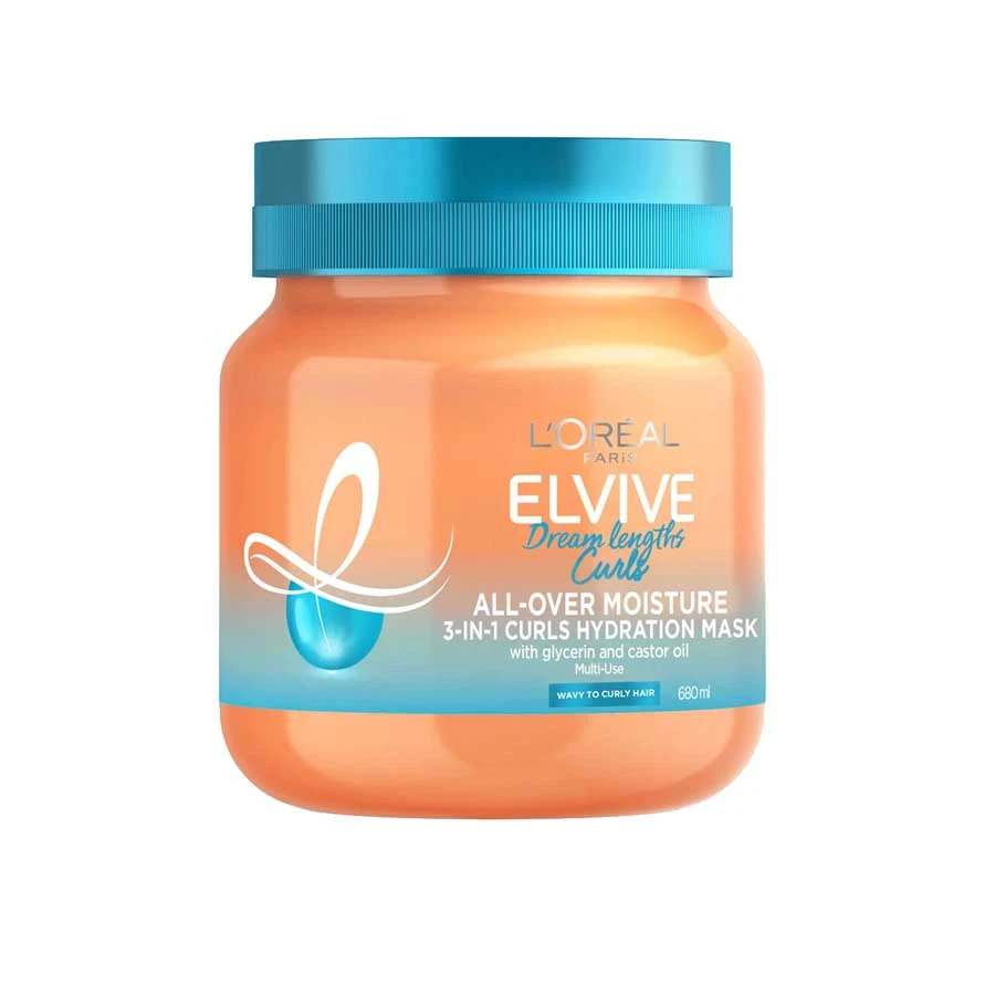 L'Oreal Elvive Dream Lengths Curls 3-in-1 Curls Hydration Mask 680ml price in Bangladesh | Authentic Product by Shundorjo
