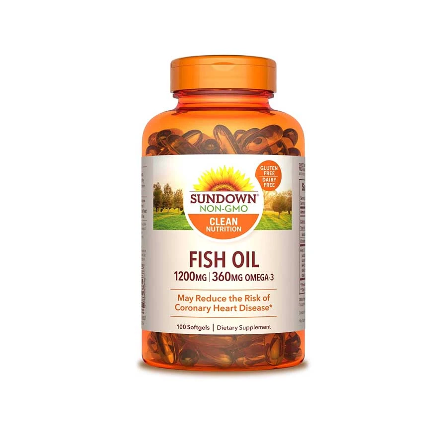 Sundown Naturals Fish Oil 1200mg 100 Softgels price in Bangladesh | Authentic Product by Shundorjo