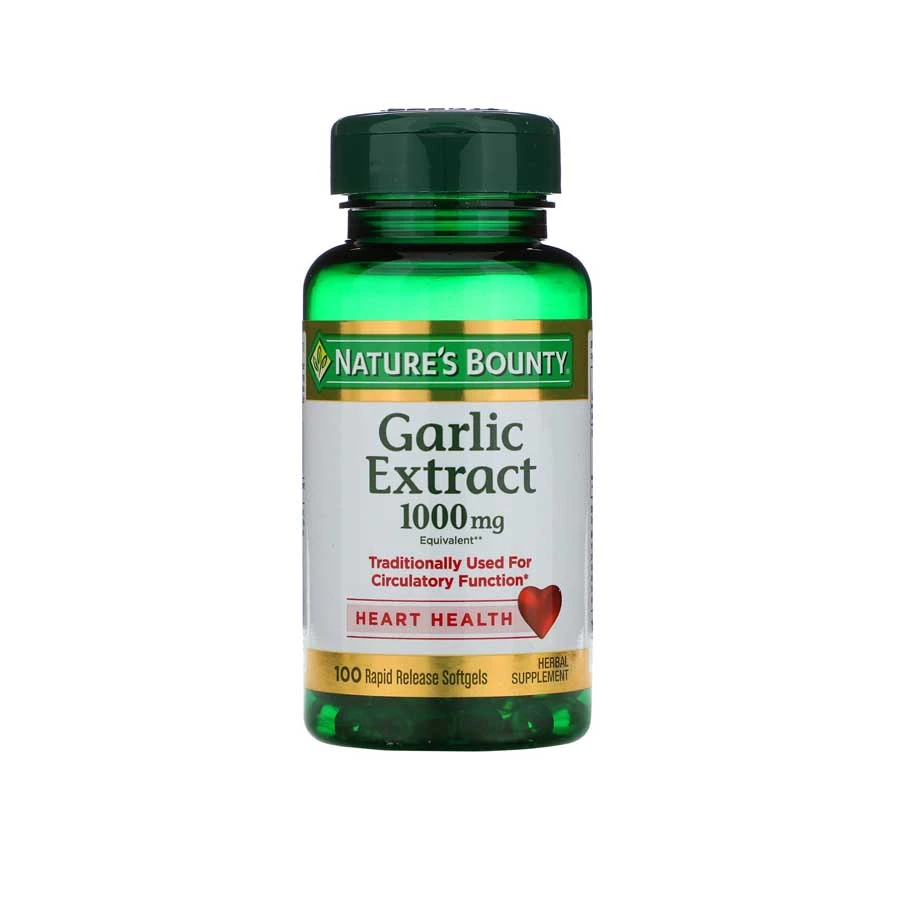 Nature's Bounty Garlic Extract 1000mg 100 Rapid Release Softgels price in Bangladesh | Authentic Product by Shundorjo