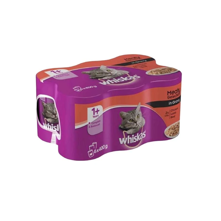 Whiskas Canned Cat Food In Jelly Chicken, Duck and Beef 6x390gm price in Bangladesh | Authentic Product by Shundorjo