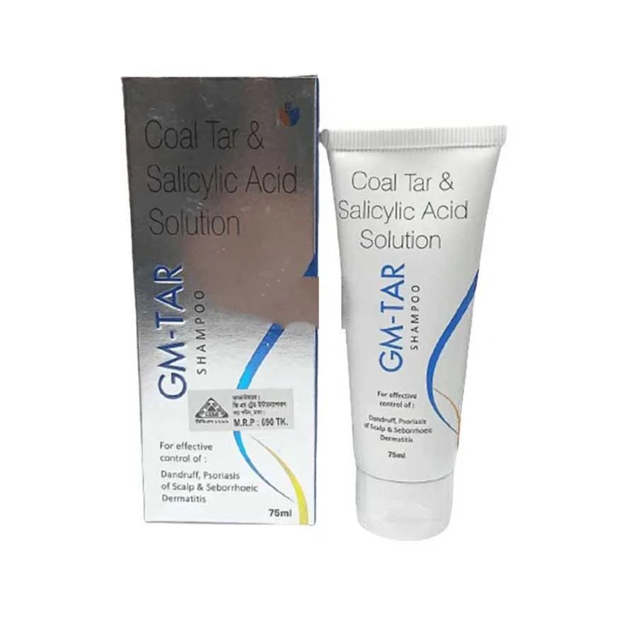 GM TAR Shampoo Coal Tar & Salicylic Acid 75ml price in Bangladesh | Authentic Product by Shundorjo