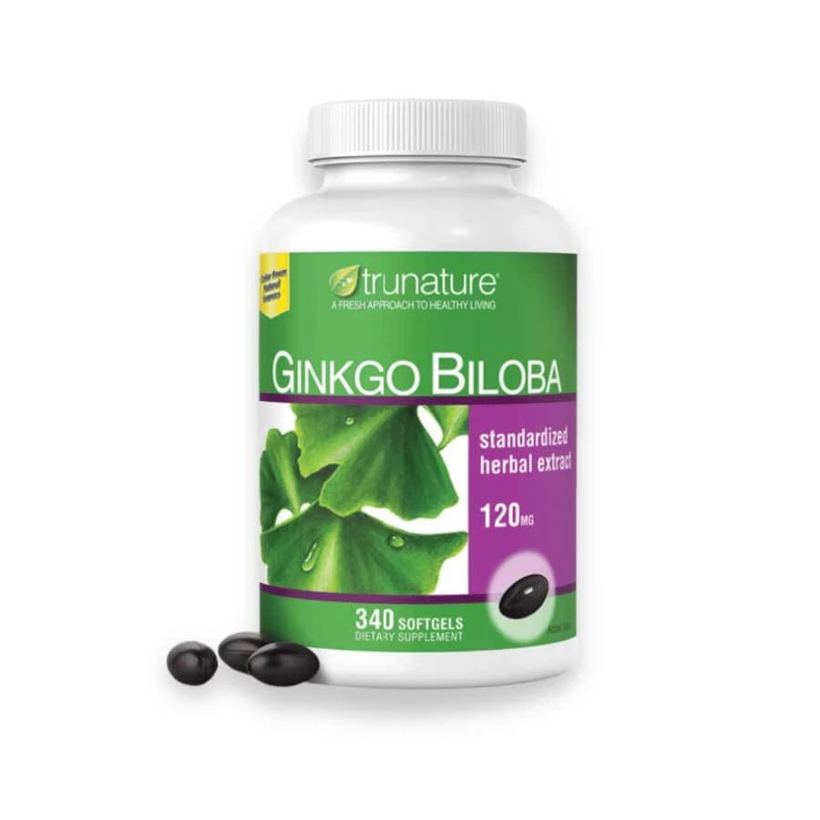 Trunature Ginkgo Biloba 120mg Brain Tonic 340 Softgel price in Bangladesh | Authentic Product by Shundorjo