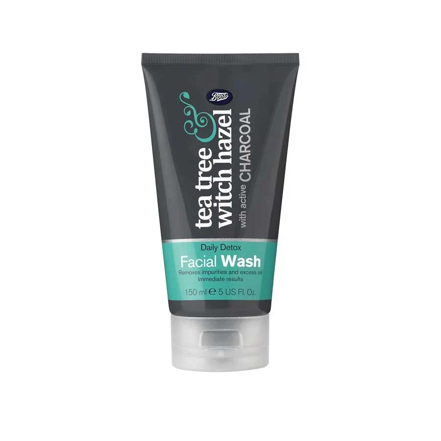 Boots Tea Tree and Witch Hazel Charcoal Facial Wash 150ml price in Bangladesh | Authentic Product by Shundorjo