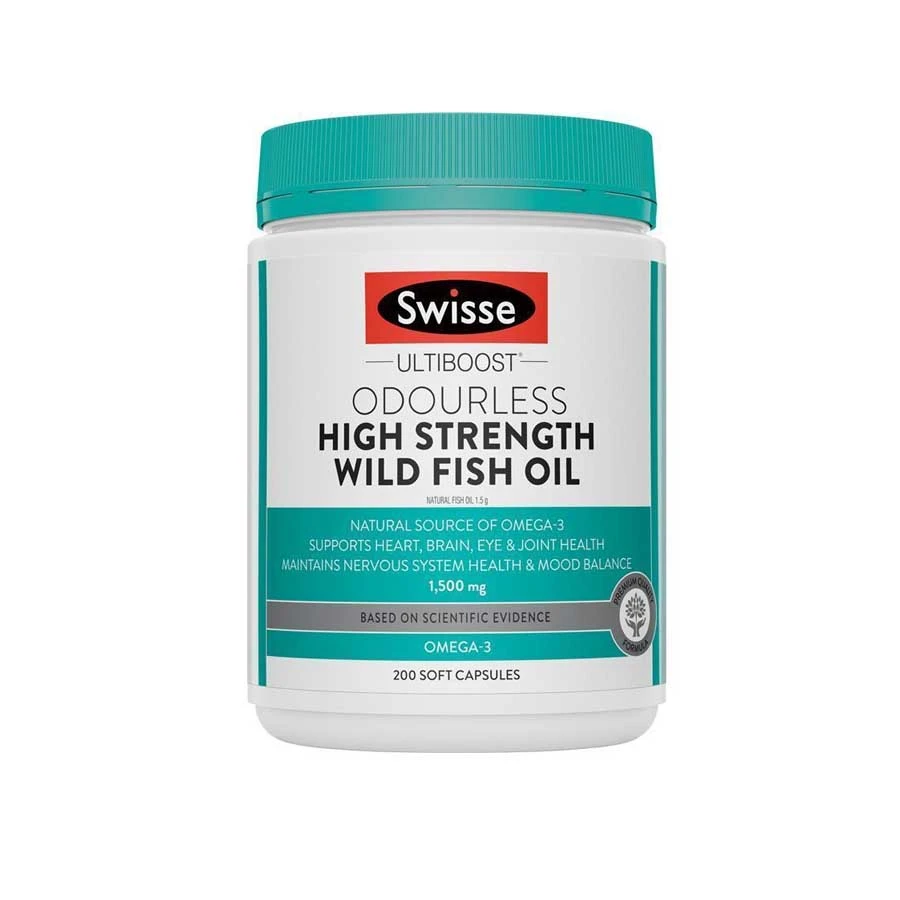 Swisse Ultiboost Odourless Wild Fish Oil 200 Capsules price in Bangladesh | Authentic Product by Shundorjo