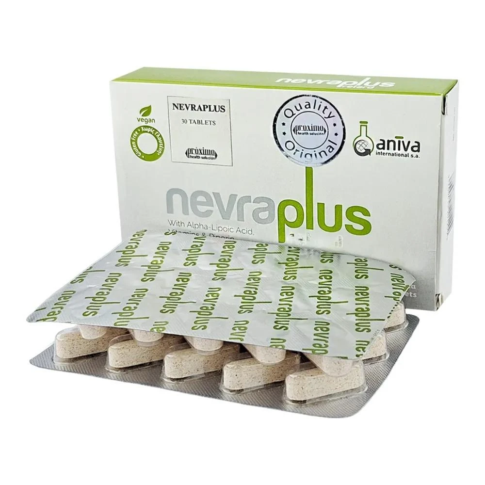 Nevraplus Retard – Antioxidant Food Supplement with Alpha-Lipoic Acid, Vitamins & Piperine (30 Tablets) price in Bangladesh | Buy original Proximo Health Solucion