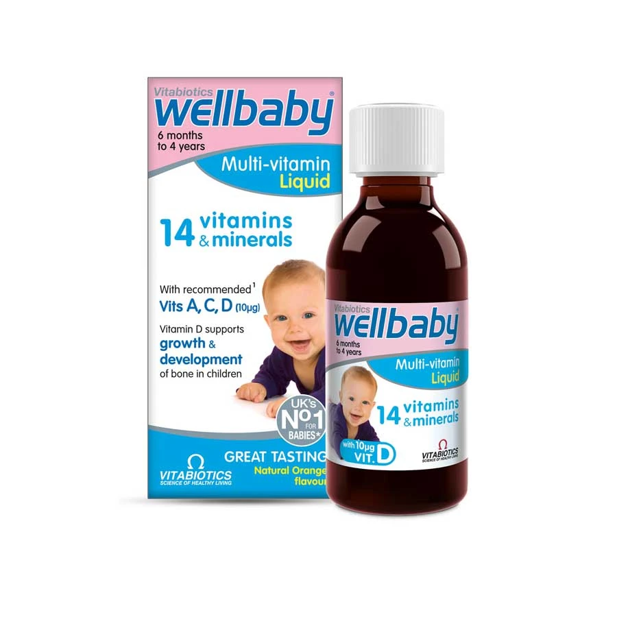 Vitabiotics Wellbaby Multivitamin Liquid 150ml price in Bangladesh | Authentic Product by Shundorjo