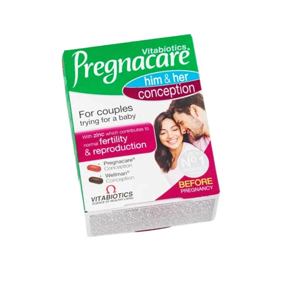 Vitabiotics Pregnacare Him & Her Conception 60 Tablet price in Bangladesh | Authentic Product by Shundorjo