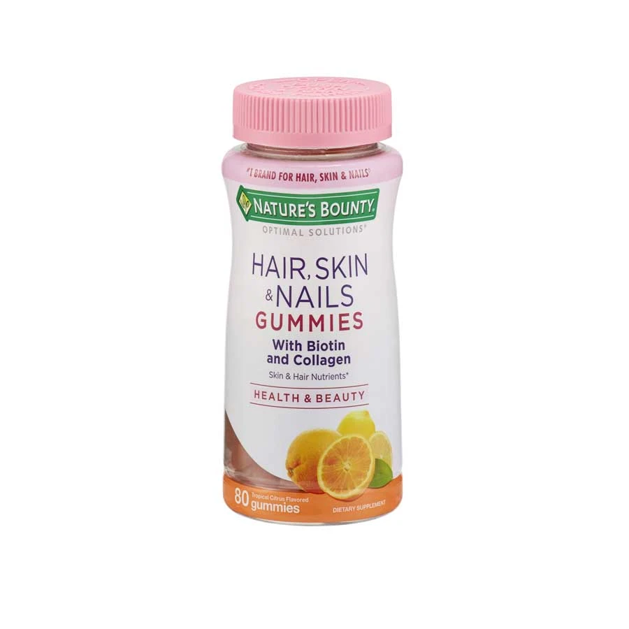 Nature's Bounty Optimal Solutions Hair Skin and Nails 80 Gummies price in Bangladesh | Authentic Product by Shundorjo