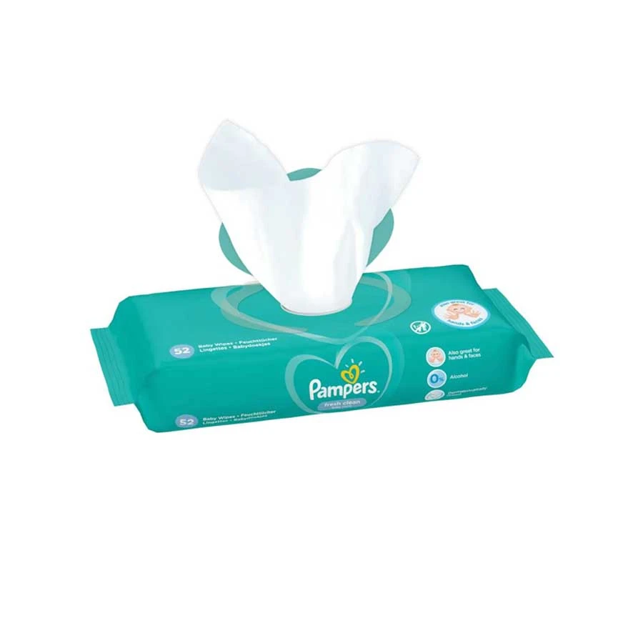 Pampers Wipes Fresh Clean Baby Scent 52pcs price in Bangladesh | Authentic Product by Shundorjo