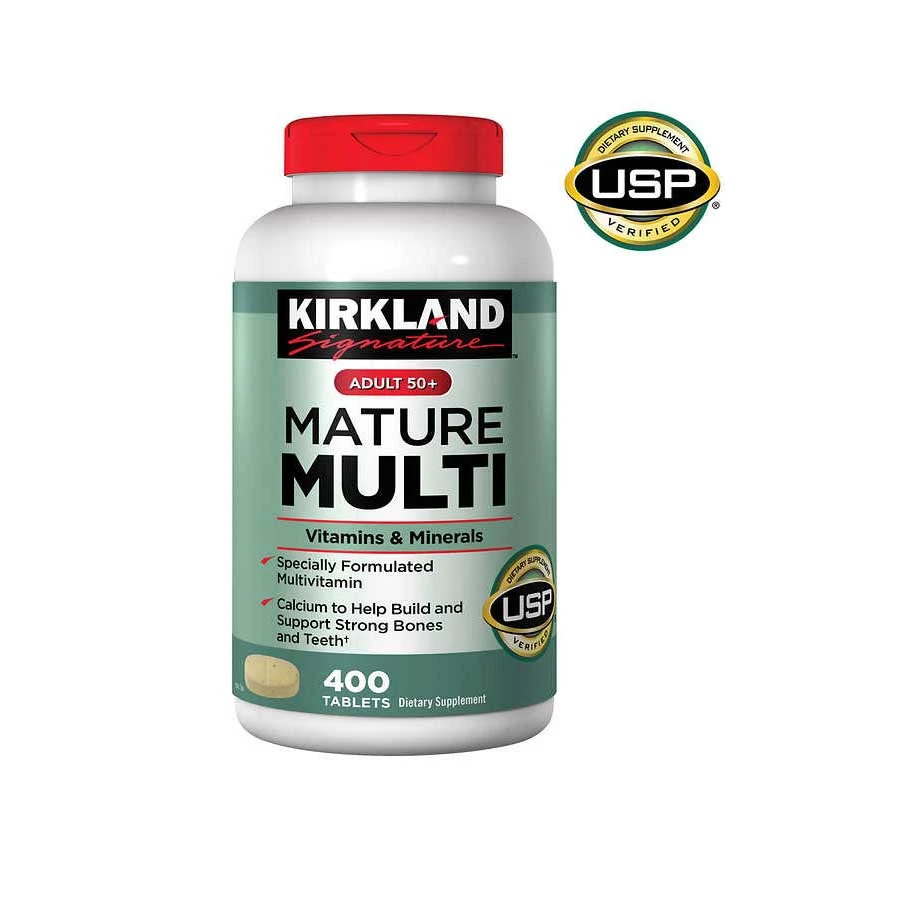 Kirkland Signature Adult 50+ Mature Multi Vitamins & Minerals 400 Tablets price in Bangladesh | Authentic Product by Shundorjo