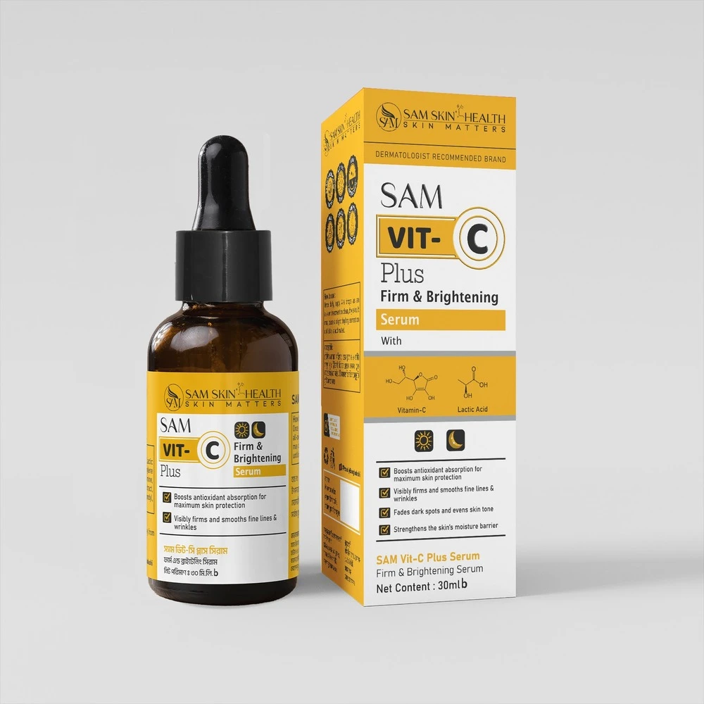 SAM Vit C Plus Serum 30ml price in Bangladesh | Authentic Product by Shundorjo