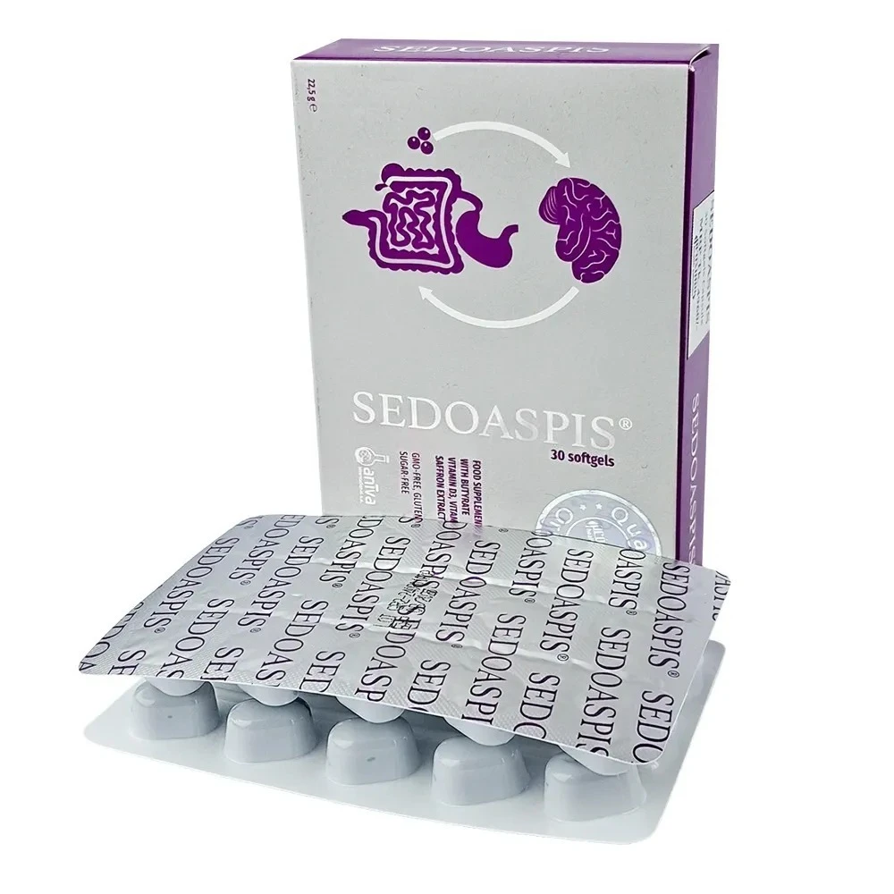 SEDOASPIS – Food Supplement with Butyrate, Vitamin D3, Vitamin B6 & Saffron (30 Softgels) price in Bangladesh | Buy original Proximo Health Solucion