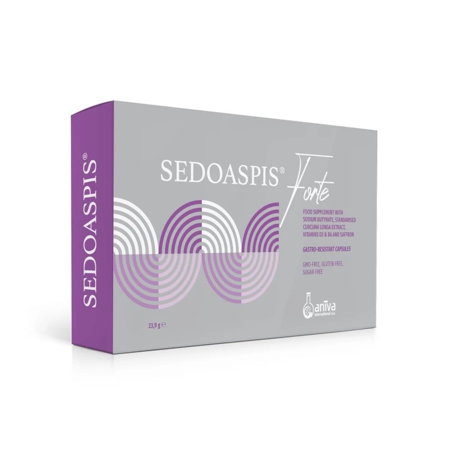 SEDOASPIS  Forte– Food Supplement with Butyrate, Vitamin D3, Vitamin B6 & Saffron (30 Softgels) price in Bangladesh | Authentic Product by Shundorjo