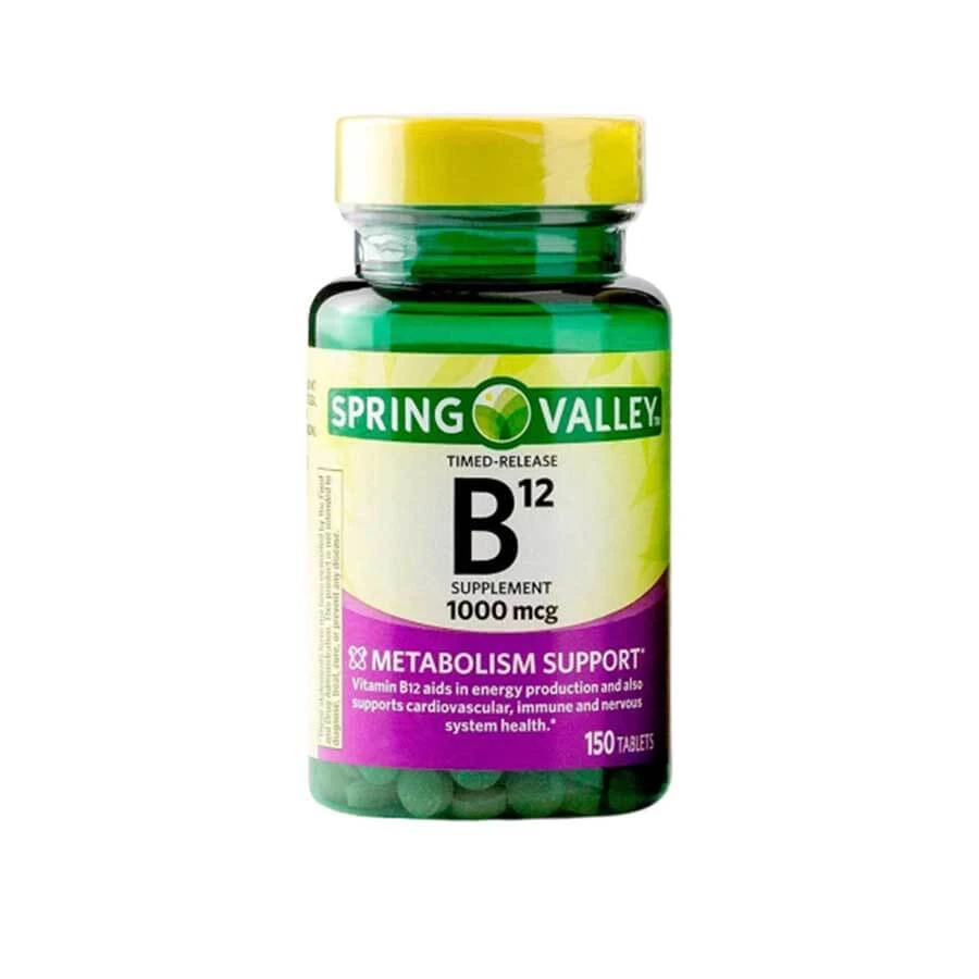 Spring Valley Vitamin B12 Timed Release 1000mcg 150 Tablets price in Bangladesh | Authentic Product by Shundorjo