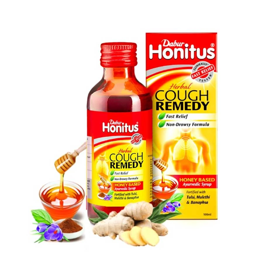 Dabur Honitus Herbal Cough Remedy Syrup 100ml price in Bangladesh | Authentic Product by Shundorjo