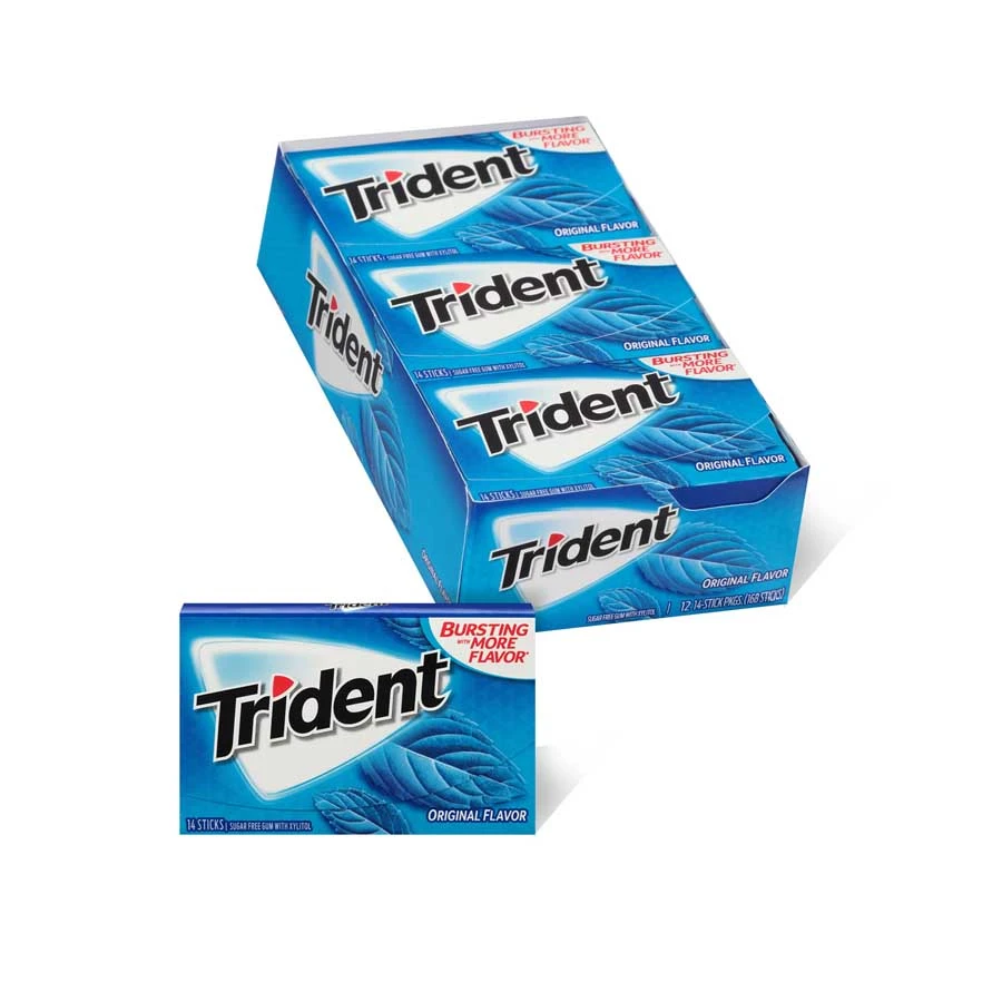 Trident Original Flavor Sugar Free Gum 12 Packs price in Bangladesh | Buy original Foreign
