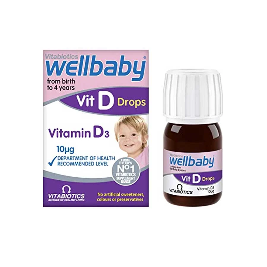 Vitabiotics Wellbaby Vitamin D Drops From Birth to 4 Years 30ml price in Bangladesh | Authentic Product by Shundorjo