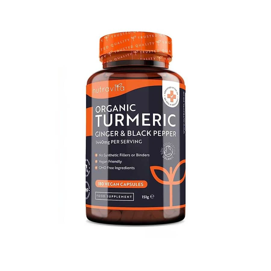 Nutravita Organic Turmeric With Black Pepper & Ginger 180 Capsules price in Bangladesh | Authentic Product by Shundorjo